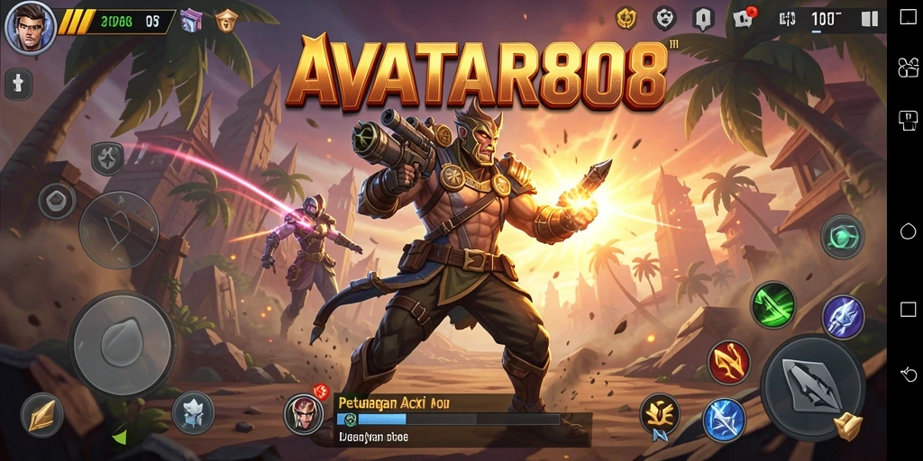 Tampilan gameplay AVATAR808 yang penuh aksi dan tantangan.
