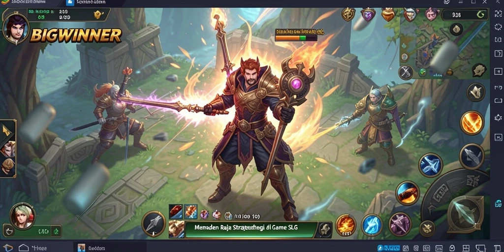 Screenshot gameplay menampilkan pertempuran strategis yang seru.