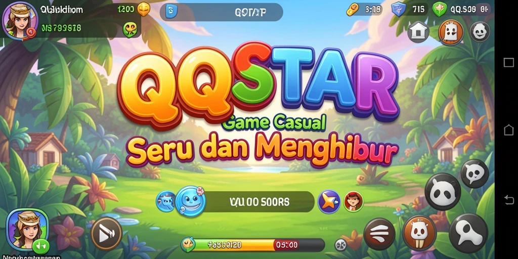 Visual gameplay <strong>QQSTAR</strong> yang cerah dan menarik.