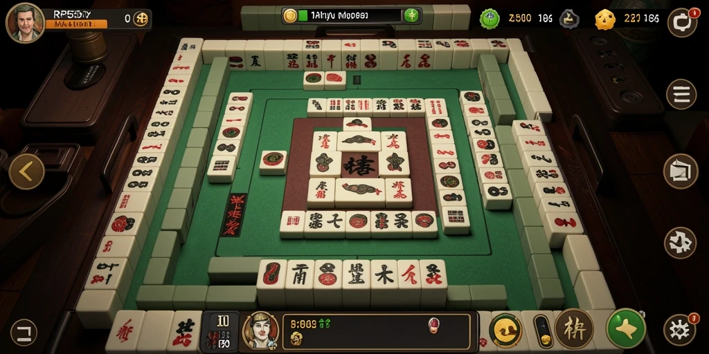 Tampilan gameplay seru dan menantang Mahjong RP55.