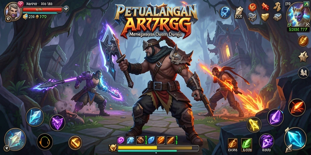 Cuplikan gameplay menegangkan dalam dunia ARPG RR777.