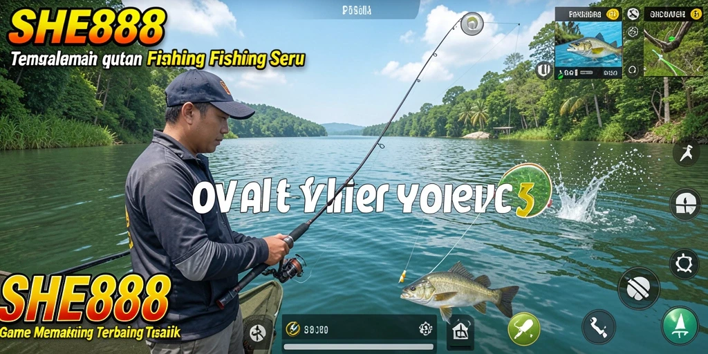 Screenshot gameplay SHE888 menampilkan pengalaman memancing yang menyenangkan.