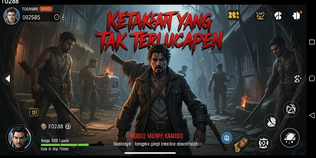 Tampilan gameplay TO288 dengan suasana mencekam dan elemen horor.