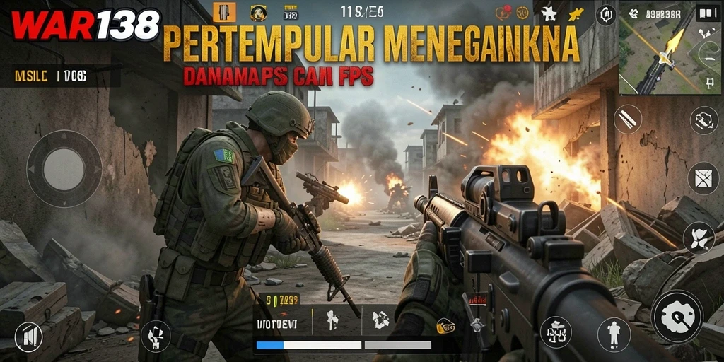 Gameplay intens dan seru dalam WAR138, nikmati aksi tembak-menembak.