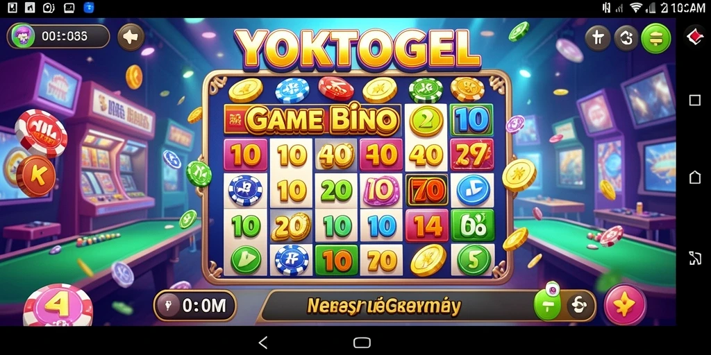 Tampilan gameplay YOKTOGEL dengan antarmuka Bingo yang menarik.